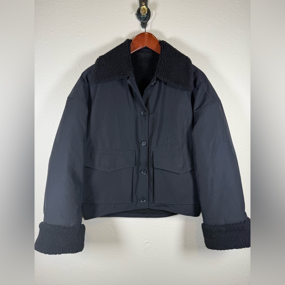 & Other Stories Black Bomber Jacket